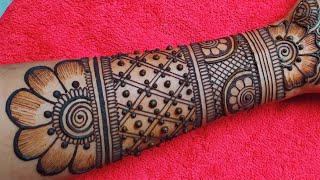 Very Easy Hand Mehendi Design Tutorial  Draw This Lovely Heena art [upl. by Festa]