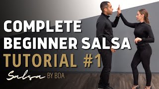 Complete Beginner Salsa Tutorial  Learn Salsa Dancing With A Partner  Demetrio amp Nicole [upl. by Penelopa]