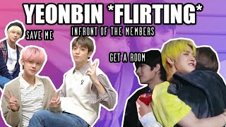 Soobin and Yeonjun flirting and ignoring the other members yeonbin questionable moments [upl. by Aihsa]