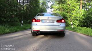 BMW F30 330d  Acceleration and Sound [upl. by Groveman]