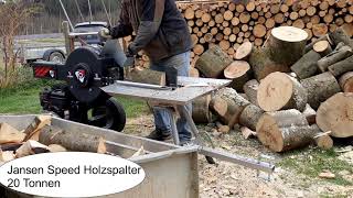 Jansen Speed Holzspalter 20 Tonnen [upl. by Amin162]